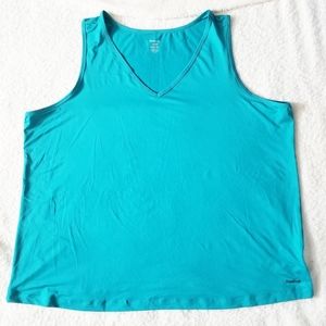 Reebok Play Dry Tank Teal Size 26/28